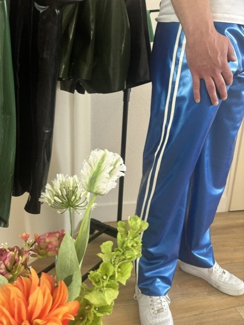 TROUSER - METALLIC BLUE