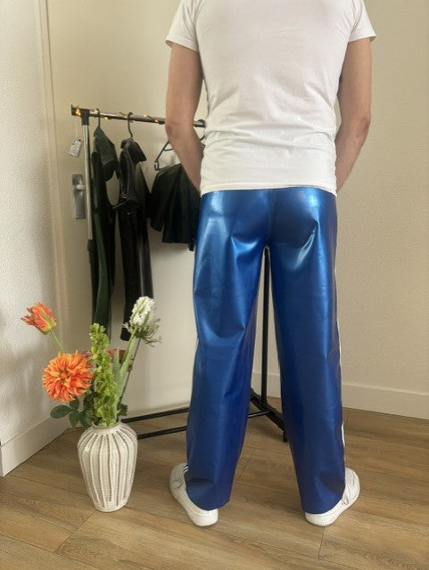 TROUSER - METALLIC BLUE