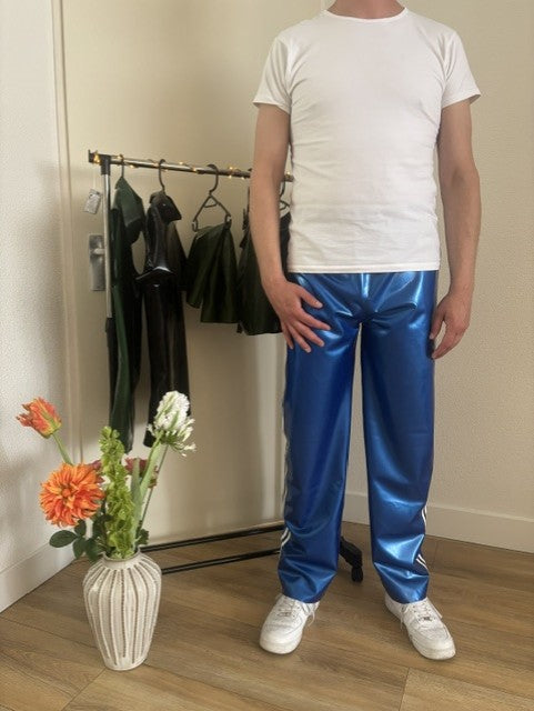 TROUSER - METALLIC BLUE